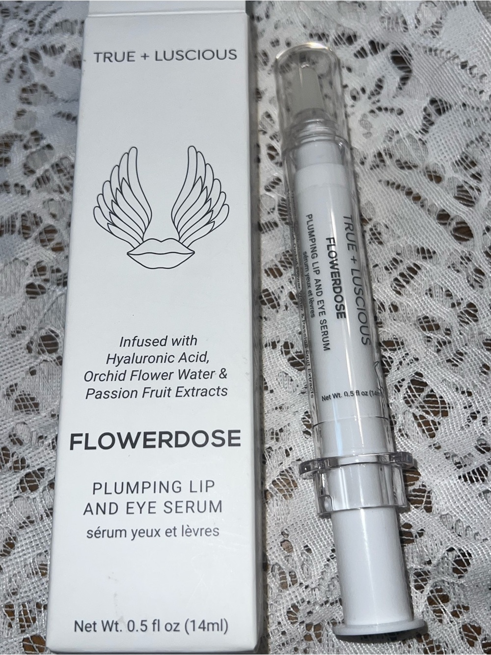 Flowerdose plumping lip and eye serum